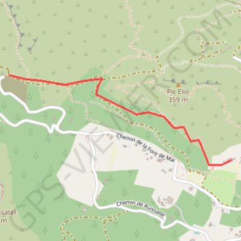 Itinéraire Font de Mai, distance, dénivelé, altitude, carte, profil, trace GPS