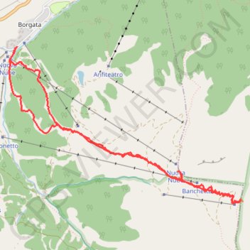 Itinéraire Monte Banchetta, distance, dénivelé, altitude, carte, profil, trace GPS