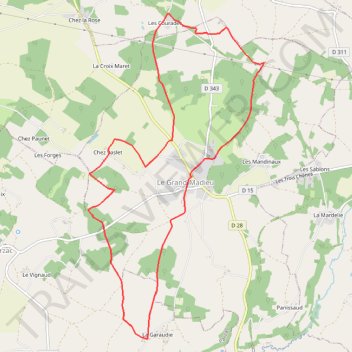 Itinéraire Grand Madieu sentier de la Commanderie, distance, dénivelé, altitude, carte, profil, trace GPS