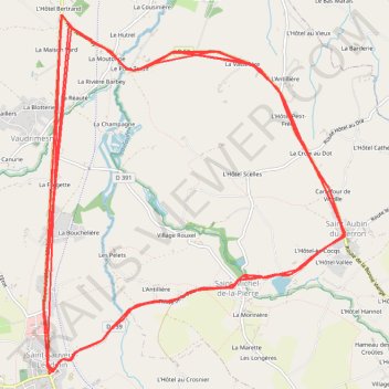 Itinéraire Gislard, distance, dénivelé, altitude, carte, profil, trace GPS