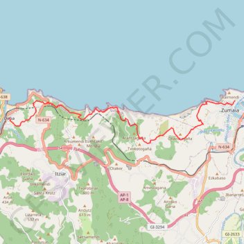Itinéraire GR-121_E05, distance, dénivelé, altitude, carte, profil, trace GPS