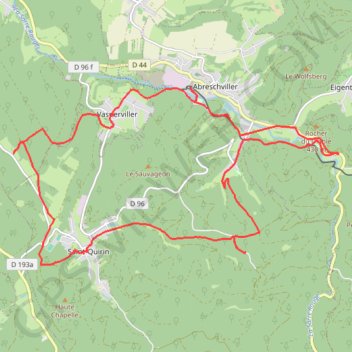 Itinéraire Les 7 roses aménagées, distance, dénivelé, altitude, carte, profil, trace GPS