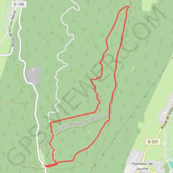 Itinéraire La croix perrin, distance, dénivelé, altitude, carte, profil, trace GPS