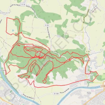 Itinéraire Mezens 37 km, distance, dénivelé, altitude, carte, profil, trace GPS