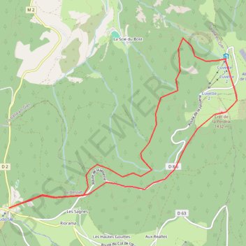 Itinéraire Boucle Le Bessat la Jasserie du Pilat, distance, dénivelé, altitude, carte, profil, trace GPS