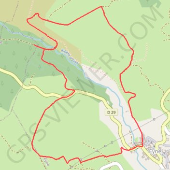 Itinéraire Eyne - Sentier archéologique, distance, dénivelé, altitude, carte, profil, trace GPS