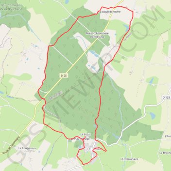 Itinéraire Foret de Secondigny - Le Retail, distance, dénivelé, altitude, carte, profil, trace GPS