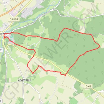 Itinéraire Circuit du Prieuré - Broglie, distance, dénivelé, altitude, carte, profil, trace GPS