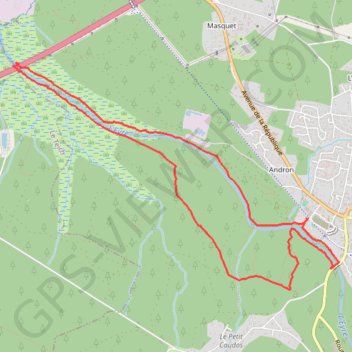 Itinéraire Autour de Mios, distance, dénivelé, altitude, carte, profil, trace GPS