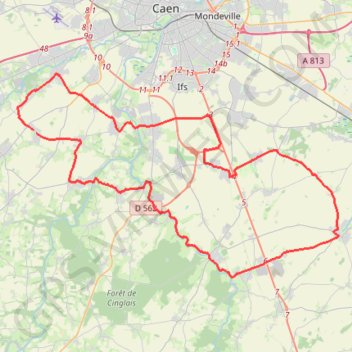 Itinéraire 2 - 62, distance, dénivelé, altitude, carte, profil, trace GPS
