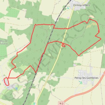 Itinéraire Droizelles, distance, dénivelé, altitude, carte, profil, trace GPS