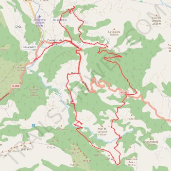 Itinéraire El Run, distance, dénivelé, altitude, carte, profil, trace GPS