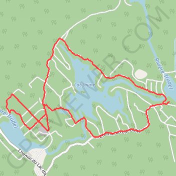Itinéraire Lac Clair, distance, dénivelé, altitude, carte, profil, trace GPS