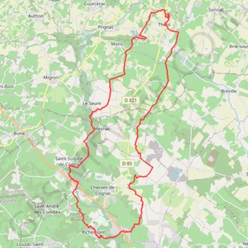 Itinéraire Rando équestre des étangs de Thors, distance, dénivelé, altitude, carte, profil, trace GPS