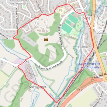 Itinéraire La vallée de la Choisille - La Membrolle-sur-Choisille, distance, dénivelé, altitude, carte, profil, trace GPS