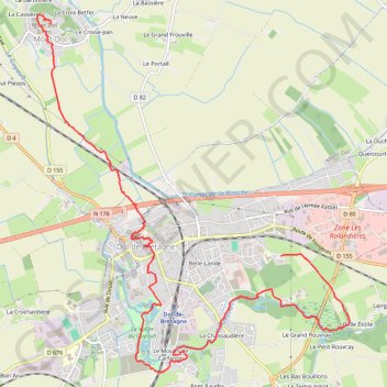 Itinéraire RSCH Dol de Bretagne 30-09-2015, distance, dénivelé, altitude, carte, profil, trace GPS