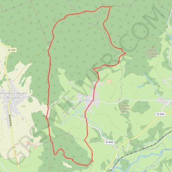 Itinéraire Chemins du Cœur des Vosges - Le Querné, distance, dénivelé, altitude, carte, profil, trace GPS
