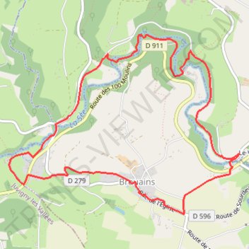 Itinéraire MARCHE 7.5KM, distance, dénivelé, altitude, carte, profil, trace GPS