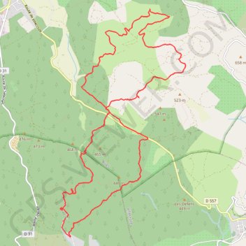 Itinéraire De Salernes à Aups par le Trou du Diable, distance, dénivelé, altitude, carte, profil, trace GPS