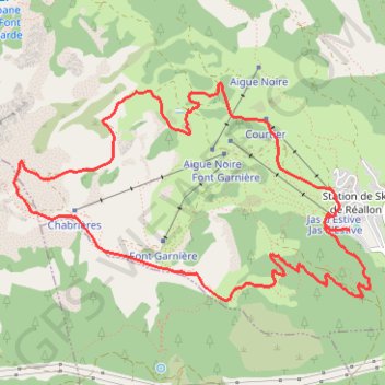 Itinéraire Croix du VALLON, distance, dénivelé, altitude, carte, profil, trace GPS