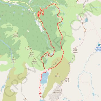 Itinéraire Etang bleu en boucle, distance, dénivelé, altitude, carte, profil, trace GPS