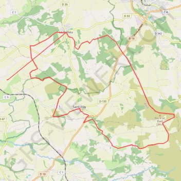 Itinéraire Randonnée du ars au TREHOU, distance, dénivelé, altitude, carte, profil, trace GPS