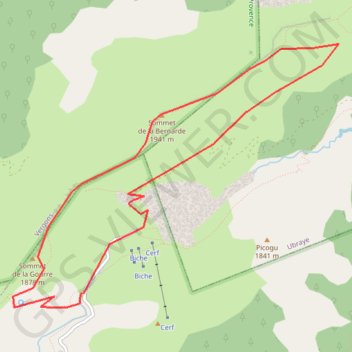 Itinéraire La gourre et la bernarde, distance, dénivelé, altitude, carte, profil, trace GPS