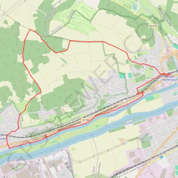 Itinéraire Le Bois des Juliennes, distance, dénivelé, altitude, carte, profil, trace GPS