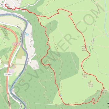 Itinéraire Montée du Xoldoko Gaina en boucle, distance, dénivelé, altitude, carte, profil, trace GPS