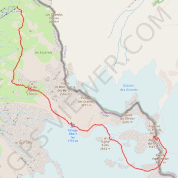 Itinéraire Aiguille du Tour, distance, dénivelé, altitude, carte, profil, trace GPS