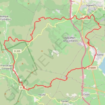 Itinéraire Boucle VTT dans les Corbières, distance, dénivelé, altitude, carte, profil, trace GPS