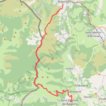 Itinéraire GR10_-_1_-_Hendaye_-_Iraty on AllTrails (part 2) (part 2) (part 2) (part 2) (part 1), distance, dénivelé, altitude, carte, profil, trace GPS