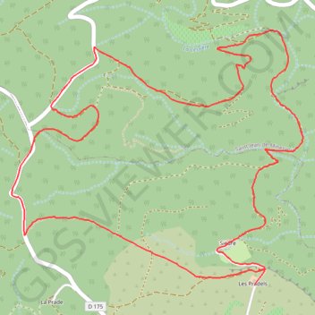 Itinéraire La Cessière au dessus de Vialanove, distance, dénivelé, altitude, carte, profil, trace GPS