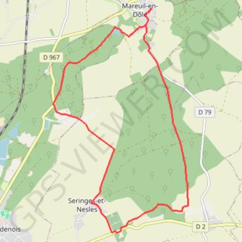 Itinéraire Château de Fère-en-Tardenois, distance, dénivelé, altitude, carte, profil, trace GPS