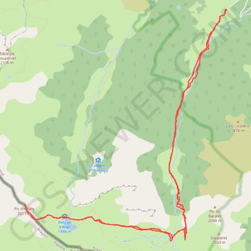 Itinéraire Pic Aillary, distance, dénivelé, altitude, carte, profil, trace GPS