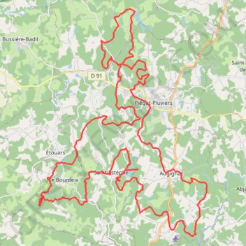 Itinéraire St Estephe 63 kms, distance, dénivelé, altitude, carte, profil, trace GPS