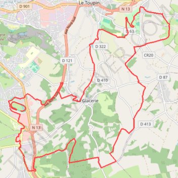 Itinéraire 2 - R4C_2026_VTT 25km, distance, dénivelé, altitude, carte, profil, trace GPS