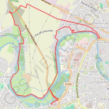 Itinéraire 266305(1), distance, dénivelé, altitude, carte, profil, trace GPS