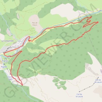 Itinéraire La Bleue, distance, dénivelé, altitude, carte, profil, trace GPS