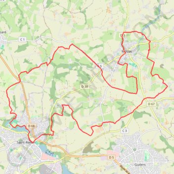 Itinéraire Pays d'Iroise, distance, dénivelé, altitude, carte, profil, trace GPS