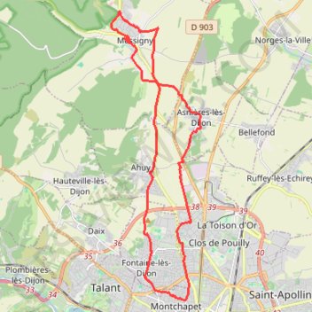 Itinéraire Boucle 5, distance, dénivelé, altitude, carte, profil, trace GPS