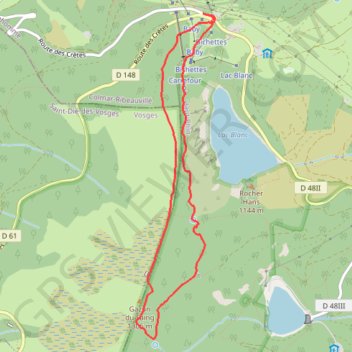 Itinéraire Col du calvaire, distance, dénivelé, altitude, carte, profil, trace GPS