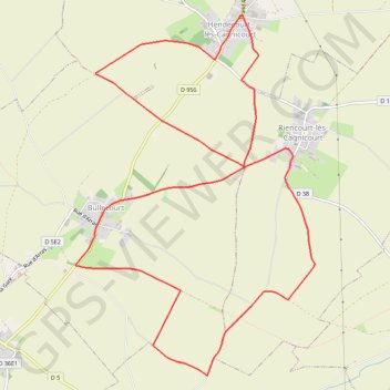 Itinéraire Sentier historique des Australiens (Bullecourt), distance, dénivelé, altitude, carte, profil, trace GPS