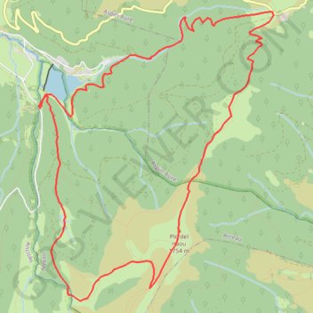 Itinéraire Crête de Bidour depuis Lac de Payolle, distance, dénivelé, altitude, carte, profil, trace GPS
