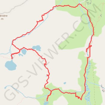 Itinéraire Etangs de la gardelle depuis les orris de carla, distance, dénivelé, altitude, carte, profil, trace GPS