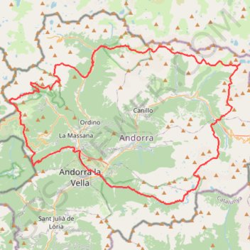 Itinéraire Coronallacs - Itinéraire des 4 refuges gardés, distance, dénivelé, altitude, carte, profil, trace GPS