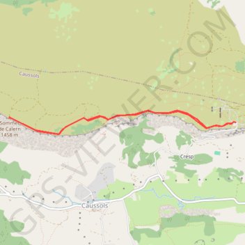 Itinéraire Sommet de Calern, distance, dénivelé, altitude, carte, profil, trace GPS