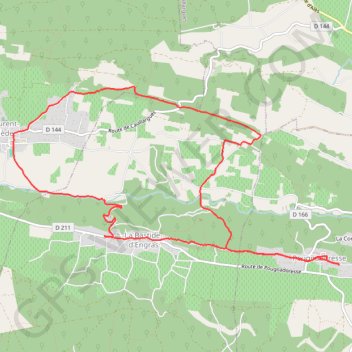 Itinéraire Pougnadoresse - Saint-Laurent-la-Vernède, distance, dénivelé, altitude, carte, profil, trace GPS