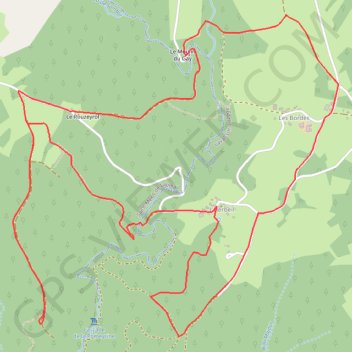 Itinéraire Autour de la Sombre - Laval-sur-Luzège - Pays d'Égletons, distance, dénivelé, altitude, carte, profil, trace GPS