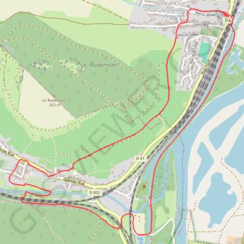 Itinéraire Novéant, distance, dénivelé, altitude, carte, profil, trace GPS